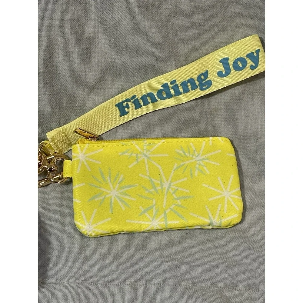 NEW Disney Parks Pixar Inside Out 2 Joy Plush Keychain Bag Charm‎ Wristlet